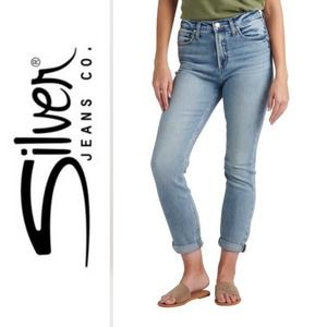 NWT Silver Jeans 90’s boyfriend high rise jean size 27